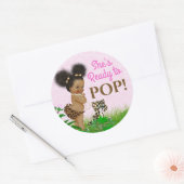 Girl Safari Baby Dusche Gefallen Sticker (Umschlag)