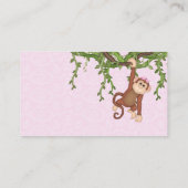 Girl Safari Baby Showdusche Windeln Raffle Tickets (Rückseite)