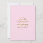 Girl Safari Baby Shower Einladung (Rückseite)