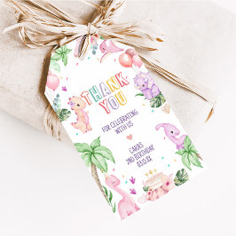 Girl Safari Dinosaur Geburtstagsparty Feigwarts Ta Geschenkanhänger