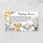 Girl Safari Display Kinderdusche Visitenkarte (Vorderseite)