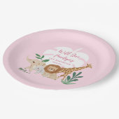 Girl Safari Geburtstagsparty Paper Teller (Schrägansicht)