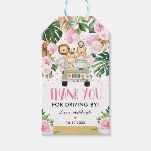 Girl Safari Jungle Drive by Baby Dusche Parade Geschenkanhänger