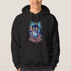 Girl Samurai Katana Japanischer Krieger kämpfter K Hoodie