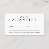 Girl Scannable QR Code White Terminkarte (Vorderseite)