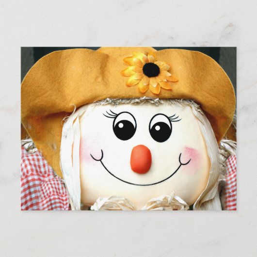 Girl Scarecrow Doll Postkarte (Vorderseite)