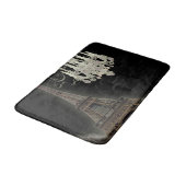 Girl-schicke Retro-Mode-Paris-Eiffelturm Badematte (Schrägansicht)