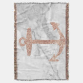 Girl-schicke Strand Rose Goldanker weißer Marmor Decke (Vorderseite Vertikal)