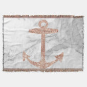 Girl-schicke Strand Rose Goldanker weißer Marmor Decke (Vorderseite)