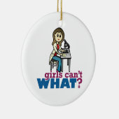 Girl Scientist Keramik Ornament (Rechts)