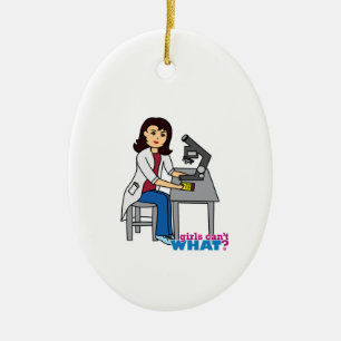 Girl Scientist - Mittel Keramik Ornament