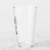Girl Scientist Sticker Art Glass Tumbler (Links)
