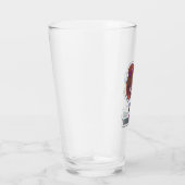 Girl Scientist Sticker Art Glass Tumbler (Rechts)