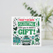 Girl Scoup Holiday Card Programm (Stehend Vorderseite)