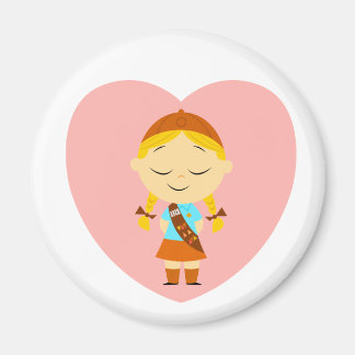 Girl Scout Brownie - Blonde Magnet