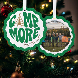 Girl Scout Camp More Worry Less  Ornament Karte