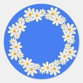 Girl Scout Daisy Runder Aufkleber (Vorderseite)