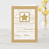 Girl Scout Gold Award Herzlichen Glückwunsch an St Karte (Gelbe Blume)