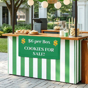 Girl-Scout-Grün-Dollar-Zeichen-Cookie zum Verkauf Banner