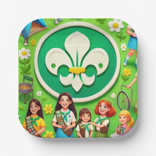 Girl Scout Honor Pappteller (Vorderseite)
