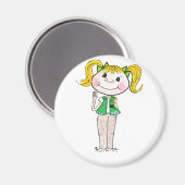 Girl Scout Junior Behaltend Versprechen Magnet (Vorderseite/Rückseite)