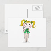 Girl Scout Junior Behaltend Versprechen Postkarte (Vorne/Hinten)