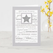 Girl Scout Silver Award Herzlichen Glückwunsch an  Karte (Gelbe Blume)