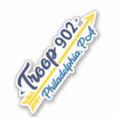 Girl Scout Troop Vinyl Sticker (Vorderseite)