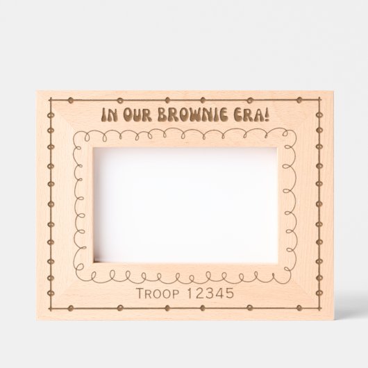 Girl Scouting in meiner Brownie-Zeit Geätzte Rahmen (Vorderseite)