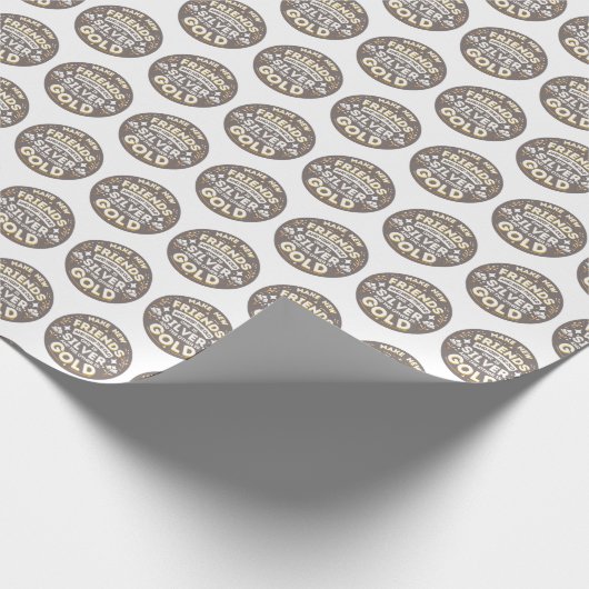 Girl Scouting Make New Friends Gift Wrap Geschenkpapier (Ecke)