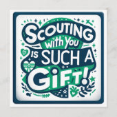 Girl Scouting mit dir ist so ein Geschenk Flat Car Programm (Vorderseite)