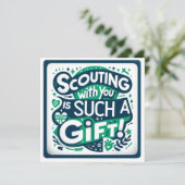 Girl Scouting mit dir ist so ein Geschenk Flat Car Programm (Stehend Vorderseite)