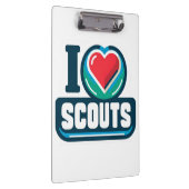 Girl Scouts I Heart Scouts Klemmbrett (Rechts)