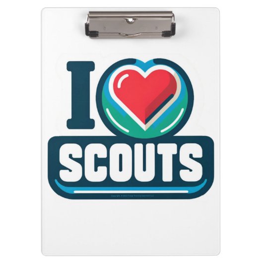 Girl Scouts I Heart Scouts Klemmbrett (Vorderseite)