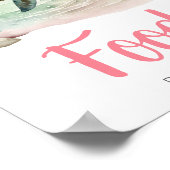 Girl Sea Turtle Baby Showfood Poster (Ecke)