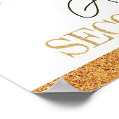 Girl Second Birthday St Patrick's Day Personalisie Poster (Ecke)