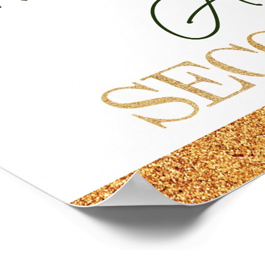 Girl Second Birthday St Patrick's Day Personalisie Poster (Ecke)