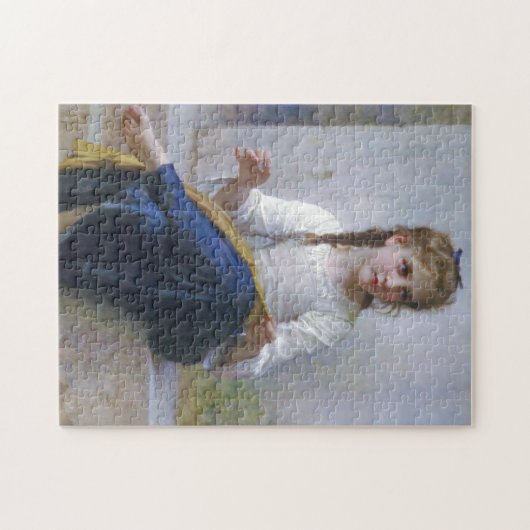 Girl Sewing, Bouguereau Puzzle (Horizontal)