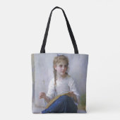 Girl Sewing, Bouguereau Tasche (Rückseite)