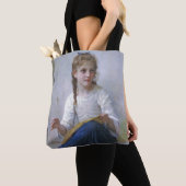 Girl Sewing, Bouguereau Tasche (Von Nahem)