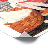 Girl Sewing, Jessie Willcox Smith Poster (Ecke)