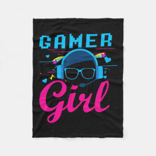 Girl-Shirt-Videospielgeschenke für Gaming-Gamer Fleecedecke