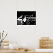 Girl Shotput thrower motivierend Poster (Küche)