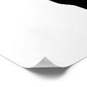 Girl Silhouette Landschaftlich Schwarz & Weiß Mode Poster (Ecke)