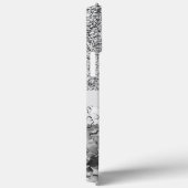 Girl Silver Glitzer Stars Monogram Case-Mate iPhone Hülle (Rückseite / Rechts)