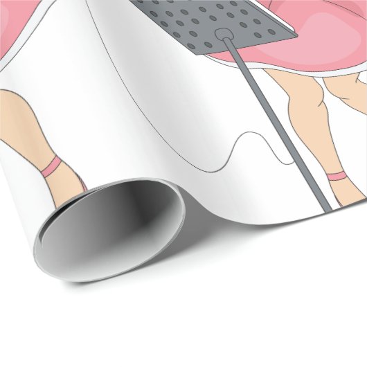 Girl Singing Geschenkpapier (Rolleneckpunkt)