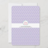 Girl Skate Birthday Party Einladung (Rückseite)