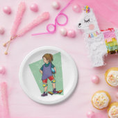 Girl Skateboarder Pappteller (Party)