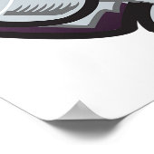 Girl Skateboarder Poster (Ecke)