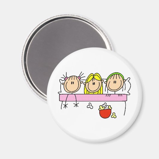 Girl Slumber Party Magnet (Vorderseite/Rückseite)